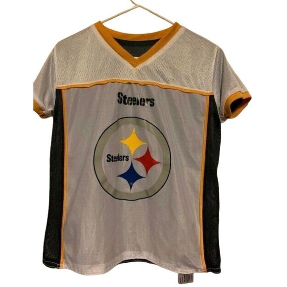 PITTSBURGH STEELERS SIZE YOUTH LARGE REVERSIBLE FLAG FOOTBALL JERSEY - Picture 4 of 5